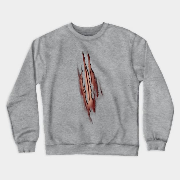 Werewolf Attack Crewneck Sweatshirt by JerryWLambert